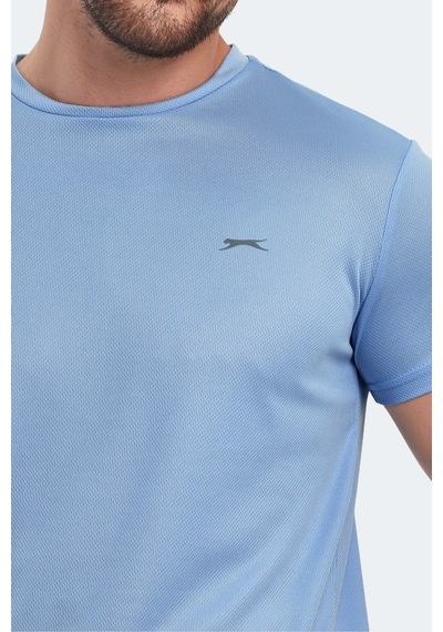 Slazenger OMAR KTN Erkek  Açık Mavi Tişört