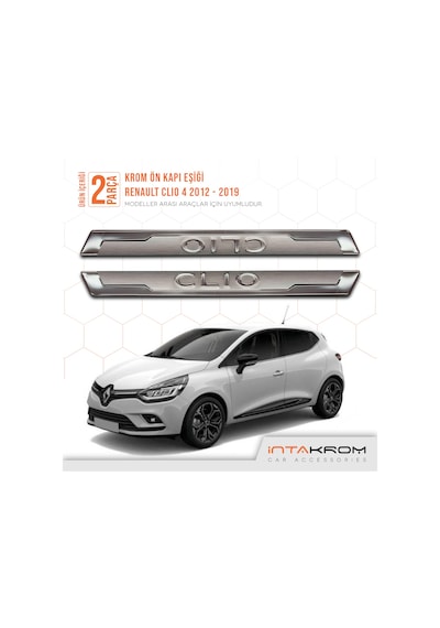 intakrom Renault Clio 4 Krom Ön Kapı Eşiği