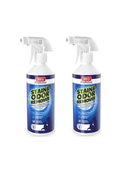 Bio Petactive Staın & Odor Remover Leke Ve Koku Giderici Temizleme Spreyi 490 Ml X 2 Adet
