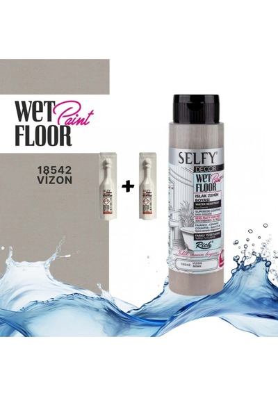 Selfy Decor Islak Zemin Boyası 500 Cc Vizon +2 Adet Katalizör Vizon