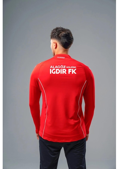 Hummel Iğdır Fk Target Antrenman Eşofman Üst Kırmızı Sponsorlu