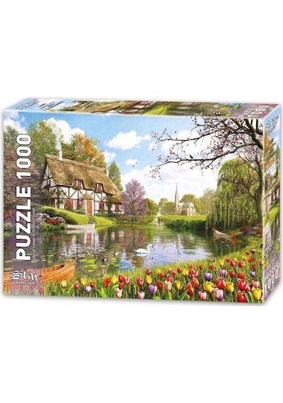 Star Puzzle 1000 Parça Göl Evi Puzzle