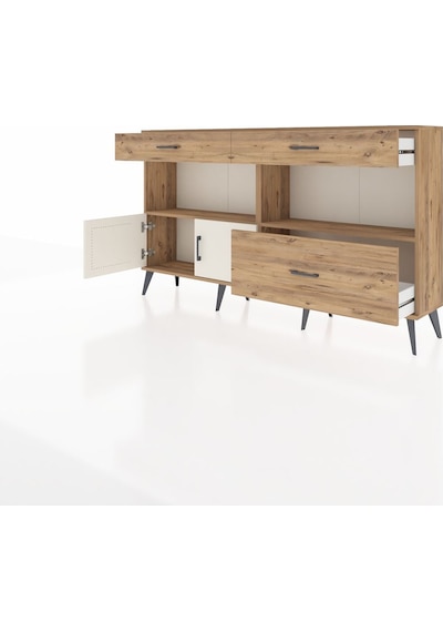 Arges Konsol 2 Raflı 3 Çekmeceli 2 Kapaklı 176x30x99 Çam-aytaşı/ç Çam-aytaşı/çam Arges Konsol 2 Raflı 3 Çekmeceli 2 Kapaklı 176x30x99 Çam-aytaşı/ç Çam-aytaşı/çam
