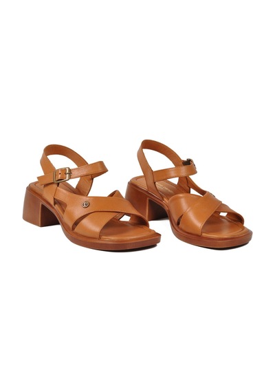Pierre Cardin Taba Kadın Topuklu Sandalet Pc-54622 Z