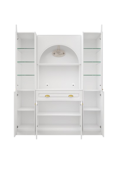 Guneystore Armoni Gold Maxi Kahve Köşesi Komple Mdf Beyaz