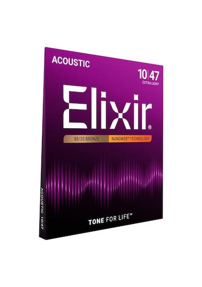 Elixir 010-047 Nanoweb Bronz Akustik Gitar Teli 11002