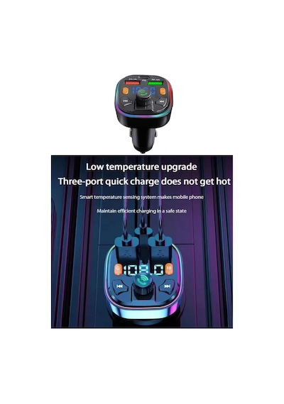 Bluetooth Araç Kiti Pd 3,0 Hızlı Araç Şarjı Mp3 Player Fm Transmitter