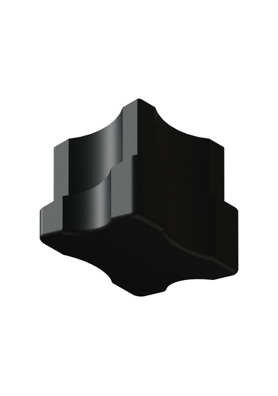Cateksss 25x25 Mm 16 Dereceli İç Profil Tapası Siyah - 56 Lı Paket