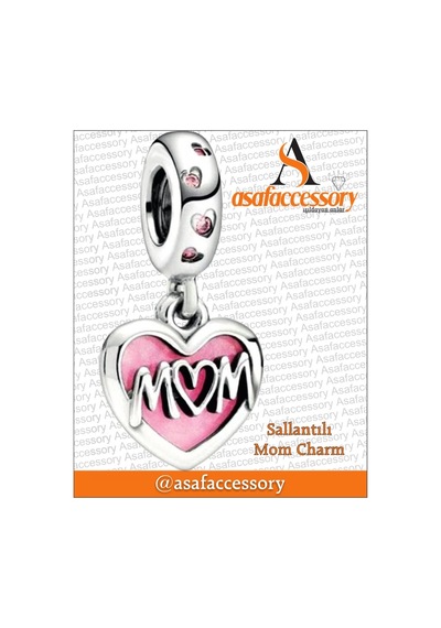 Mom Charm Gümüş Kaplama