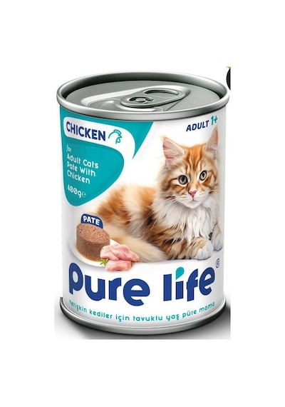 Pure Life Tavuk Etli Pate Yetişkin Kedi Maması 400 G