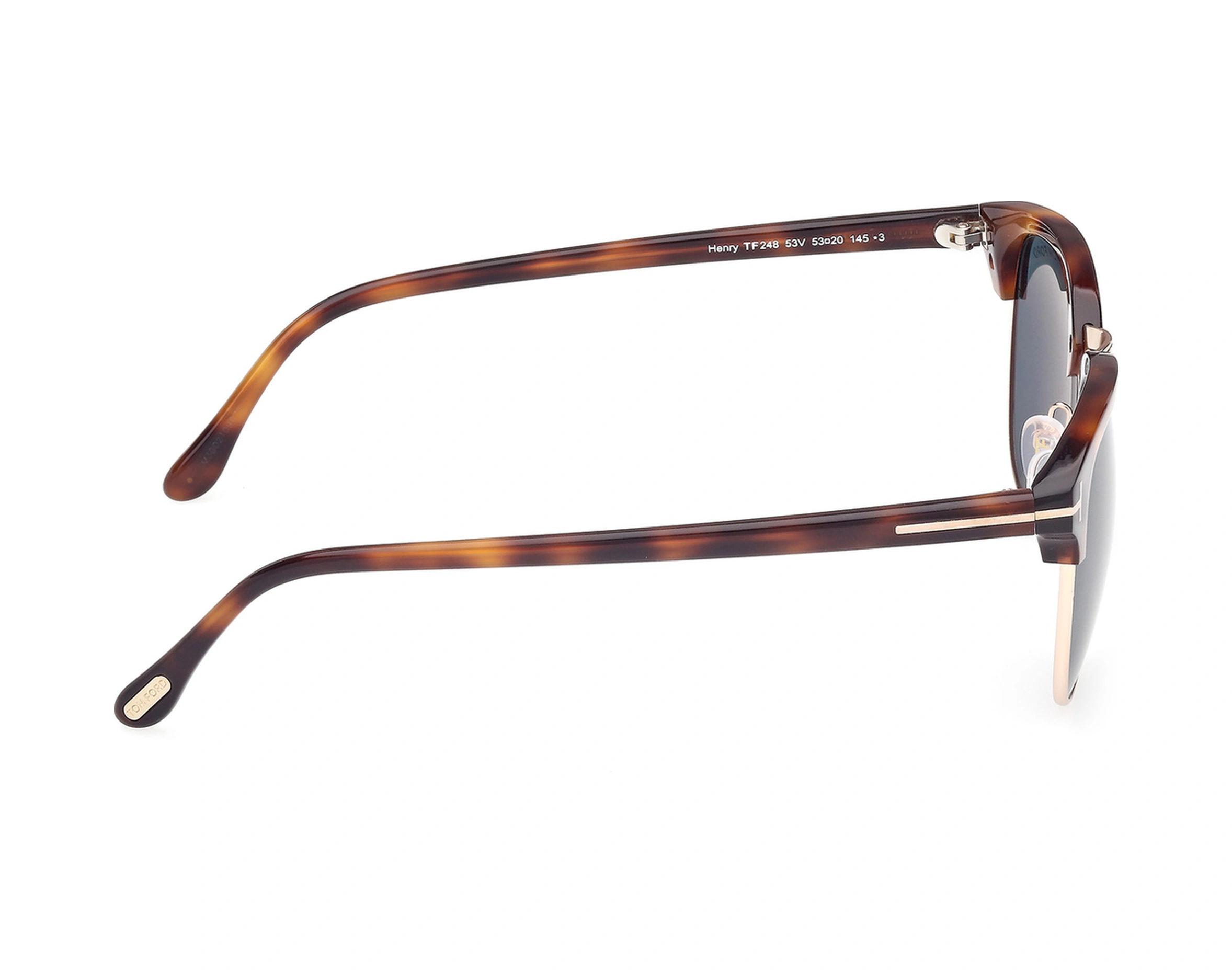 Tf Ft0248/s 53v 51-20-145 Unisex Güneş Gözlüğü Kahverengi
