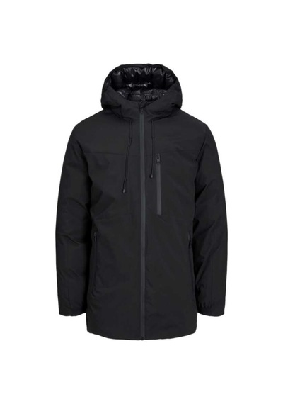 Jack & Jones Jack&jones 12256884 Jjpayne Parka Jacket Erkek Uzun Mont Siyah Siyah