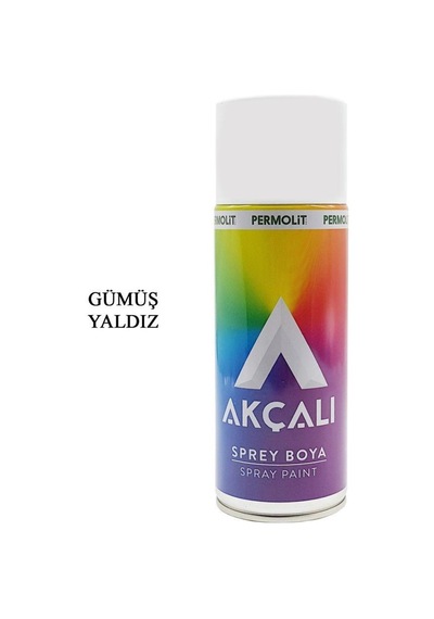Akçalı Sprey Yaldız Boya - 802 Gümüş 400 ML