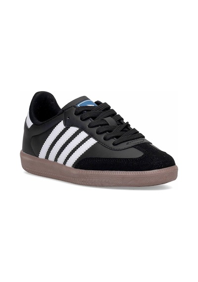 Elit Ikz1726 Kadın Klasik Sneaker Siyah - Beyaz Siyah - Beyaz
