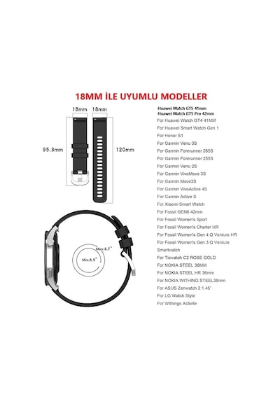 Huawei Watch Gt 5 Pro 42mm/ Gt 5 41mm/gt 4 41mm 18mm Uyumlu Kordon Çift Mıknatıslı Milano Loop Metal Kordon