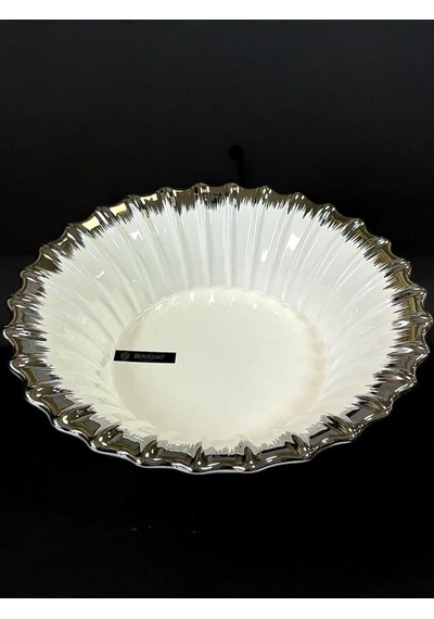 Roykıng Lıne Sılver Yuvarlak Salata Kasesi 26 Cm