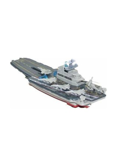Sesli Işıklı Metal Çek Bırak Model Uçak Gemisi 21 Cm