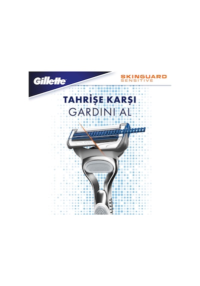 Gillette Skinguard Tıraş Makinesi + 4'lü Yedek Tıraş Bıçağı