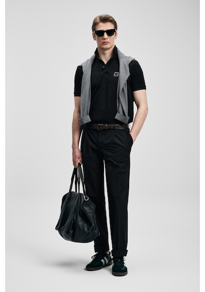 Lufian Carter Smart Erkek Polo T-shirt 111040233 Siyah
