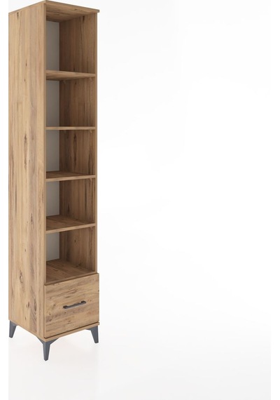 Hyperion Dolap 5 Raflı Tek Çekmeceli 44x44x221 Çam-çam Atlas Çam