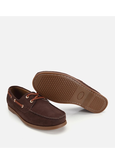 Hotiç Erkek Nubuk Deri Kahverengi Bağcık Detaylı Günlük Loafer 02ayh319740a480 02ayh319740a480
