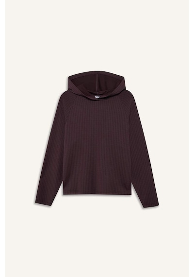 Defacto Standart Fıt Kapüşonlu Modal Sporcu Sweatshirt G5309ax26spbn277 Kahve-bn277