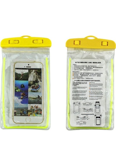 Sea Horse Su Geçirmez Telefon Kılıfı Kilitli Sarı