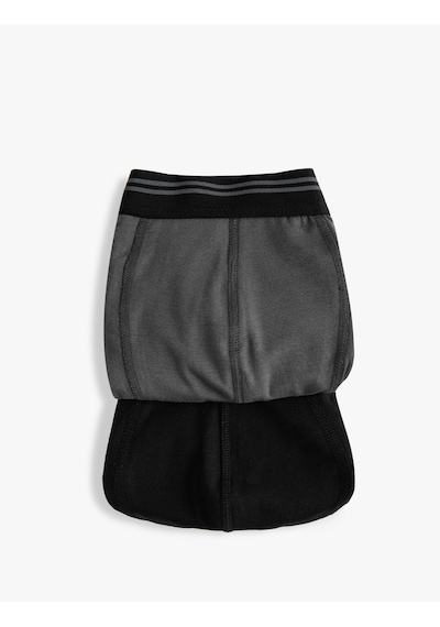 Koton Slip Boxer Seti 2'li Antrasit 3slm90068mk