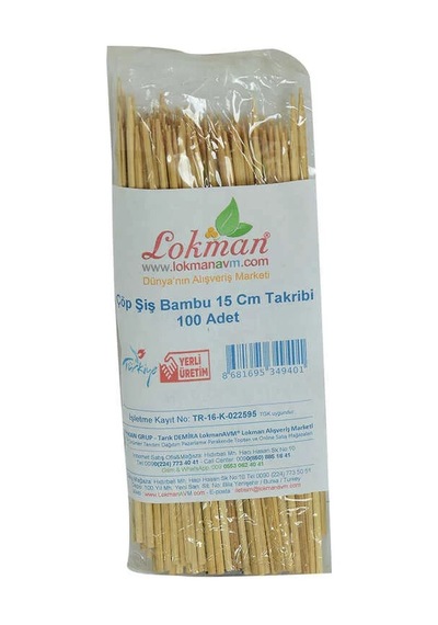 Çöp Şiş Bambu Şişleri 15 Cm Takribi 100 Adet 1 Paket