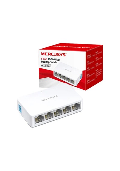 Tp-lınk Mercusys Ms105 5 Port 10/100 Mbps Swıtch
