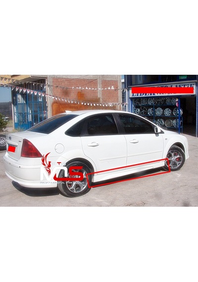 Ford Focus 2 Sedan Marşpiyel Uyumlu Sağ Sol Takım Fiberglass Boyasız