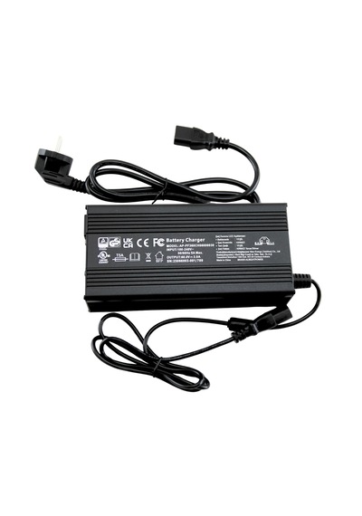60 V 20 Ah 3amp Yüksek Kalite Metal Kasa - Emc Hızlı Şarj Özellikli - Elektrikli Motor Şarj Aleti 60 V 20 Ah