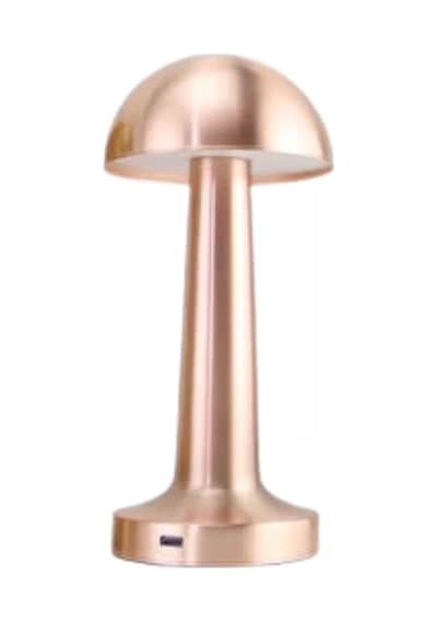 Modern Bronz Masa Lambası 3 Renk Led Dokunmatik Şarjlı Model 10 Parça Siyah 98675041