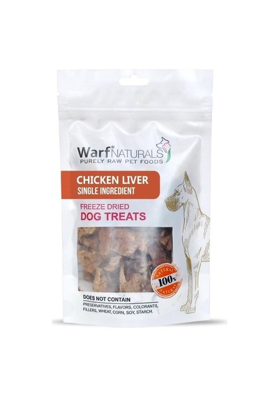 Warfnaturals Freeze Dried - Tavuk Ciğer Köpek Ödül Maması 40 Gr-21136