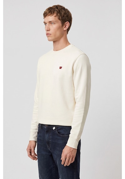 Wrangler Pamuklu Regular Fit Normal Kesim Bisiklet Yaka Logo Detaylı Sweatshirt Worn White Wrangler Pamuklu Regular Fit Normal Kesim Bisiklet Yaka Logo Detaylı Sweatshirt Worn White