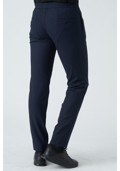 White Stone Armagh P1017 Slim Fit Likralı Jogger Pantolon Laci-laci Lacivert