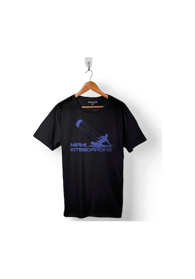 Mıamı Kıteboarding Sörf Yaz Tatil Deniz Kum Baskılı Tişört Unisex T-shirt 001