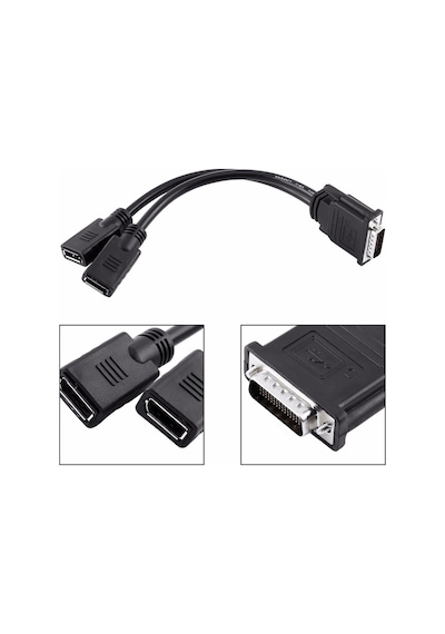 Dms-59 Dms59 To 2X Displayport Dişi Y Splitter 59 Pin Kablo