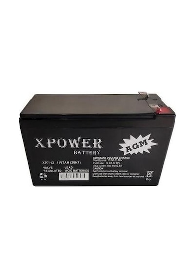 Xpover 12v 7ah Akü Oyuncak Aküsü 151x65x94 Ebat