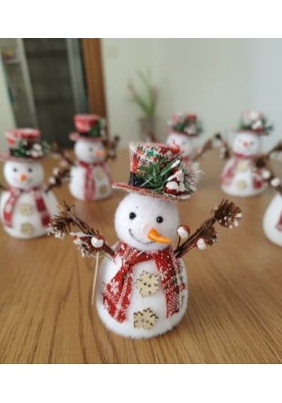 Yılbaşı Kardan Adam Dekoratif Süs -