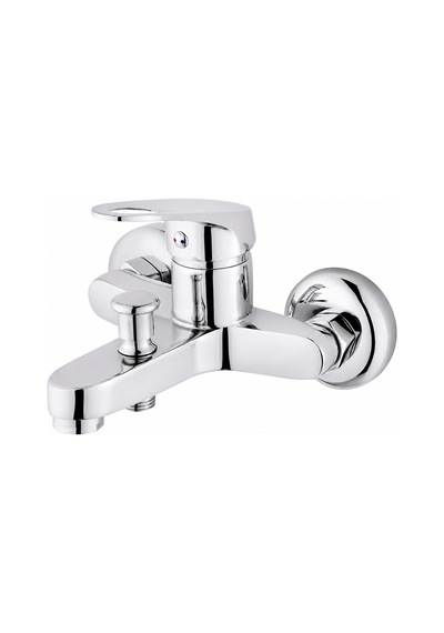 Purvex Home Mix Banyo Bataryası - Pirinç Gövde Krom Kaplama Aç-kapa Banyo Musluğu