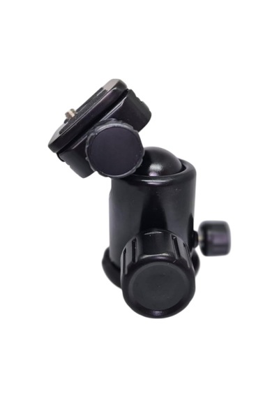 Kh-02 Ball Head Tripod Kafa, 360 Pan Tilt, 10kg Taşıma Kapasiteli, 1/4" Vida Uyumlu, Hızlı Bağlantı Plakalı Metal Kamera Kafası