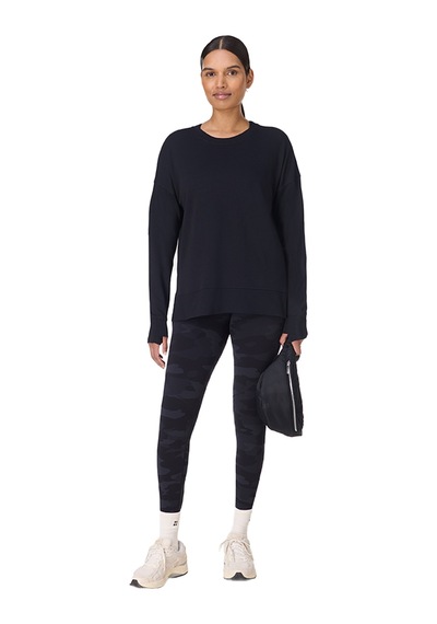 Sweaty Betty Sweaty Betty After Class Longline Sweatshir Kadın Siyah Sweatshirt Blk Siyah