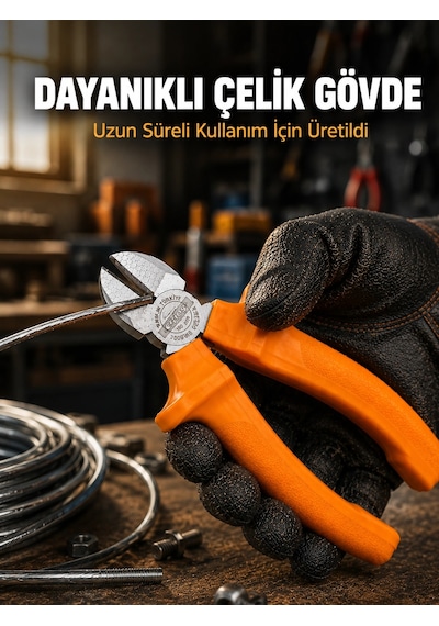 Mey İthalat Ergonomik Saplı Hassas Kesim Sunan Dövme Çelik Yan Keski