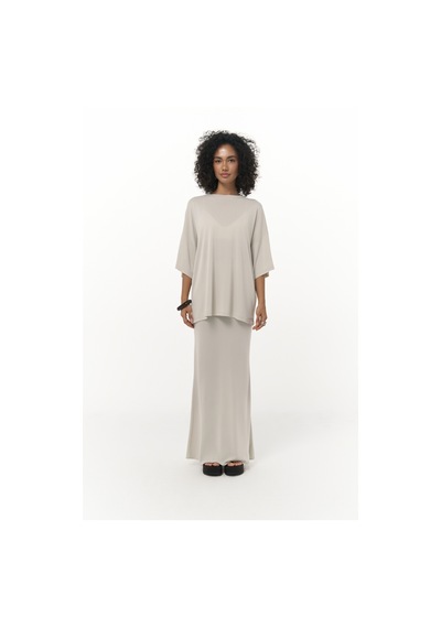 Mai Collection Mai Studios Co. Grazia Bej T-shirt Etek Takım Bej