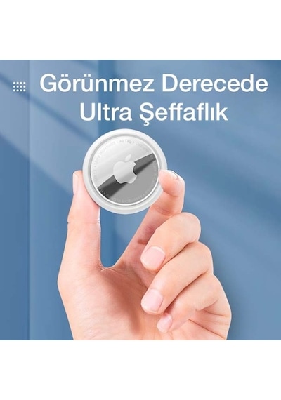 Ally Apple Uyumlu AirTag Ön Taraf Çizik Ve Yüzey Koruyucu Jelatin Film-Şeffaf