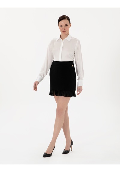 Pierre Cardin Kadın Ekru Gömlek Desenli 50313588-vr019 Ekru