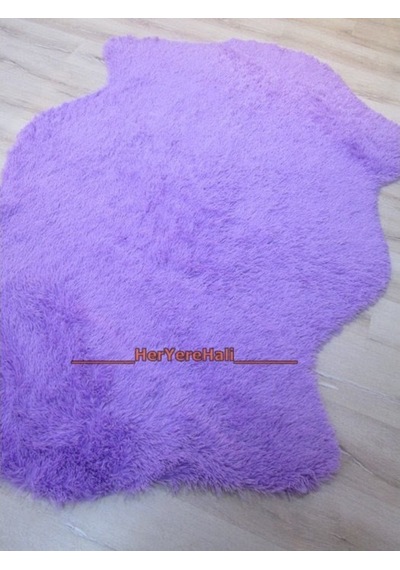 Doğuş Tavşan Tüyü Lila Post Halı 80 x 300 Cm