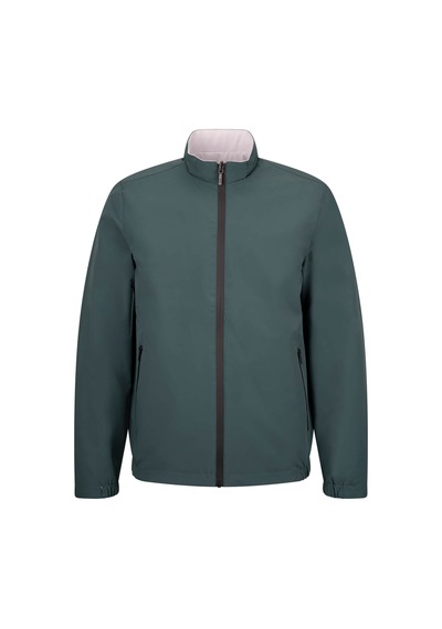 Hatemoğlu Yeşil - Bej Slim Fit Hakim Yaka Mont Yeşil
