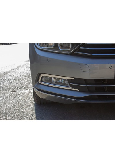 Vw Passat B8 Sis Farı Çerçevesi & Ara Çıtası Krom Takımı 2015 2016 2017 2018 2019